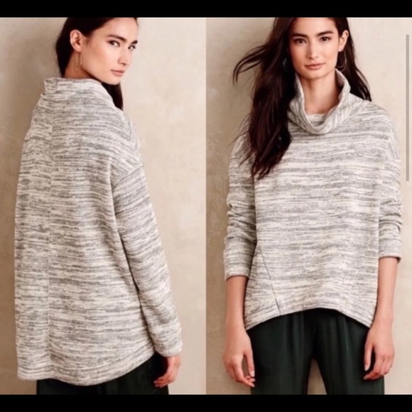 Anthropologie Sweaters - Anthro Cowlneck Sweatshirt